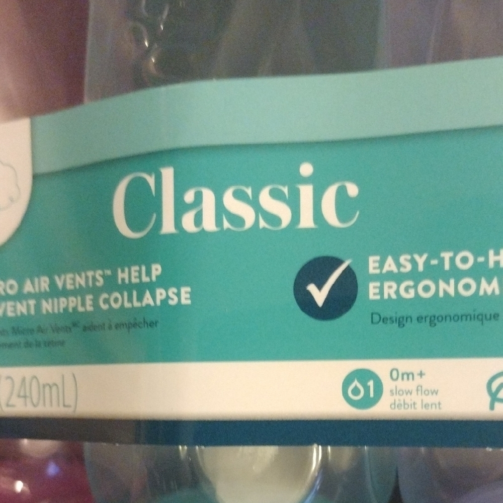 Evenflo Classic Baby Bottles - Pink, Blue, Clear - Picture 4 of 7